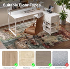 Anidaroel 36"x60" Chair Mat for Hardwood Floor, Anti-Slip Desk Chair Mat for Hardwood, Under Desk Rug for Rolling Chair, Low Pile Carpet Protector Mat for Office Chair - Image 3