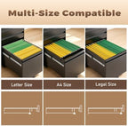 Approgreent Lockable 3 Drawer File Cabinets for Home Office - Image 6