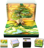 2027 3D Paper Carving Desk Calendar With LED Light by Divtada