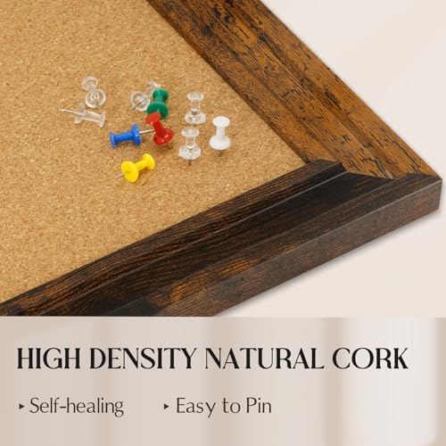 Cork Board Bulletin Board, 36"x24" Corkboard for Wall - Image 4
