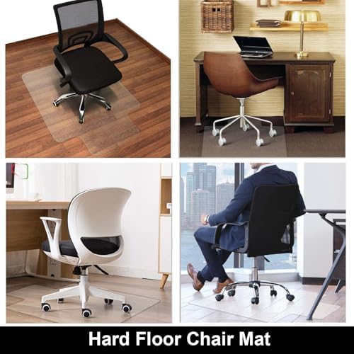 AiBOB 2 Pack 36"x48" Chair Mat for Hardwood Floors, Clear Floor Protector - Image 2