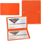 StoreSMART - Orange Folding Business Card Holders - 100 Pack - Polypropylene Plastic (RPP2915O-100) - Image 3