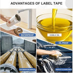 Compatible for M21-750-427 Black on White Self-Laminating Wire Wrap Label - Image 6