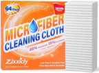 Microfiber Cleaning Cloth 300GSM 64 Pack 12.8" x12.8" White by Unknown