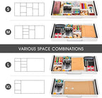 Large Size Under Desk Slide out Pencil Drawer White with Adjustable Space Divider Design for Storing Pencil and Office Accessories, Underdesk Pull out Tray Organizer Mounted for Sit Stand Workstation - Image 4