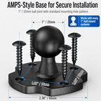 Keuvirya Heavy Duty Tablet Mount for Truck & Vehicle, Drill Base iPad Mount - Image 7