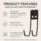 6-Pack Large Heavy Duty Pegboard Hooks - 66 lbs Capacity - Image 3