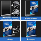 Acrylic Sign Holder 8.5 x 11,10 Pack Clear Sign Holder Double Sided Table Menu Vertical Desktop Display Stand Paper Flyer Holder Tabletop Sign Holder Suitable for Restaurants, Office, Store, Hotels - Image 6