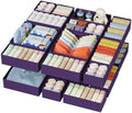 DIMJ Drawer Organizer Clothes - 20 Pack Closet Drawer Organizer Bins for Baby Clothes Storage, Fabric Dresser Organizer for Nursery Bedroom, Foldable Small Drawer Dividers for Underwear Socks by DiMJ
