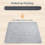 Sycoodeal Office Chair Mat for Hardwood & Tile Floor, 48" x 60" Heavy Duty Computer Gaming Chair Mat for Rolling Chairs Non-Curve, Anti-Slip, Floor Protector for Home Office (Grey) - Image 5