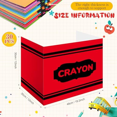 Sherr 30 Pcs Privacy Folders for Students Desk,Glitter Style,Glitter Color - Image 2