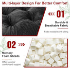 Geetery 4 Pack Velvet Chair Cushions for Dining Chairs, 16" x 16" Soft Velvet Chair Pads with Ties Comfy Solid Seat Cushion Party Home Office Living Room Outdoor Indoor(Black) - Image 3