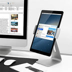 Viozon iPad Pro Stand, Tablet Stands 360° Rotatable Aluminum Alloy Desktop Mount Stand Compatible with 7-13inch iPad Pro iPadAir iPad Mini Surface and Surface Pro (Silver General) - Image 2