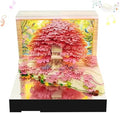 3D Calendar 2027, Unique 3D Memo Pad Tear Away Time Piece Calendar, Fun DIY Paper Carving Art 3D Desk Calendar Notepad Gift for Christmas, New Year (Pink Musical Tree) by Easolay