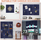 Cork Boards for Walls 48" x 36" Felt Board Alternative, 12 Pack Felt Wall Tiles Bulletin Board, Large Cork Board for Office Pin Board Tack Board Cork Boards - Image 7