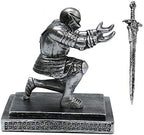 Knight Pen Holder Magnetic Cool Desk Accessories and Organizers Executive Soldier Knight Pen Holder Nice Christmas Gift for Boyfriend Husband Dad Son - Image 2