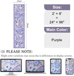 DUKINO 2x8 Runner Rug, Washable Runner Rug for Kitchen Non Slip, Purple - Image 2