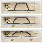 UPGRAVITY Dual Monitor Wall Mount for Two 17-32 inch Flat Computer Screens - Image 4