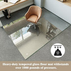 Koonmi 60" x 80" Office Chair Mat for Hardwood Floors & Carpets - Image 3