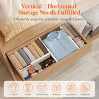 Lifewit 4" High Upgrade Drawer Divider, Adjustable Drawer Organizer Clothes - Image 5