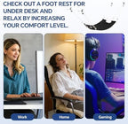 BALAPET Large Foot Hammock Under Desk Footrest, Adjustable Office Foot Rest Sling with Hooks Portable Leg Rest for Desk for Study and Relaxing,Machine Washable - Image 6