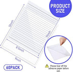 Outus 60 Pcs Self Adhesive Shop Ticket Holders, 8.5 x 11 Inch - Image 2