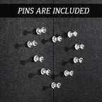 MotiMind Arched Felt Bulletin Board 35" x 24" Felt Wall Panels Large Arch Pin Cork Board No Drill Frameless Wall Tiles with 20 Gold Pins for Back to School Office Photo Display Home Decor(Black) - Image 6