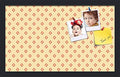 PinPix 20x12 inch Cork Bulletin Board. This Decorative Framed Pin Board Comes with Diamonds in Red and Yellow Design and Satin Black. Ideal for Home, Office Decor or School (PinPix-333) by PinPixBulletinBoards