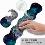 Keyboard Wrist Rest and Mouse Pad with Wrist Support Set Ergonomic Coaster,Memory Foam,Easy Typing Pain Relief,Large XL Desk Mat 31.5"x 11.8",Mandala in Galaxy - Image 5
