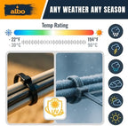 ALBO 1000 Pcs. White Zip Ties, 12 Inch, Heavy Duty, 50 lb Tensile Strength - Image 5
