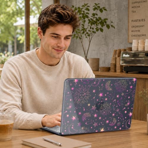 May Chen Compatible with MacBook Neo 13 inch Case 2026 Model A3404, Plastic Hard Shell,Keyboard Cover,Screen Protector,Dust Plug, for MacBook Neo 13" with A18 Pro Chip,Cosmic Galaxy - Image 5