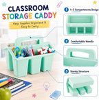 gisgfim 8 Pack Pastel Classroom Caddy Table Organizer with Handle - Image 3