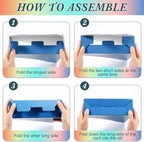 Pasimy 25 Pcs Boho Cardboard Magazine File Holder Magazine Organizer Book Bin with Label Sticker Multicolor File Storage Box for Desk Shelves Document School Classroom Home Office Supplies - Image 4