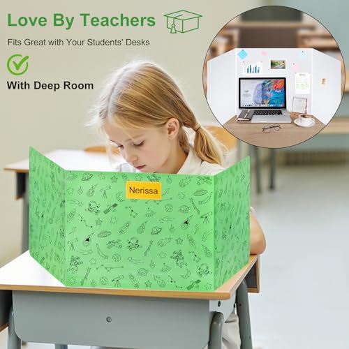 24-Pack Desk Dividers for Students, Space Cardboard Privacy Boards for Student, Privacy Shield Folder Boards, Classroom Divider Shield for School Teachers Home - Image 5