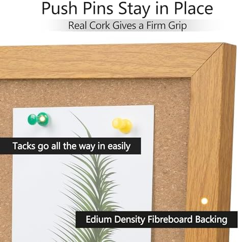 Cork Board Bulletin Board 24 x 36, Wood Framed Corkboard for Wall - Image 5