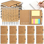 40 Pcs Motivational Inspirational Notebook Bulk with Notes Pen,Brown by TecUnite