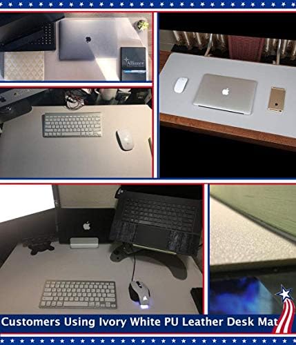 24 X 48 Inch Desk Blotter Pad on Top of Desks Waterproof PU Leather Mouse Pad Desk Writing Mat For Home Office Large Laptop Computer Gaming Under Keyboard Pad Desk Accessories for Women Men Kids Black - Image 7