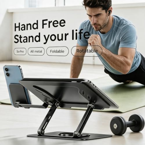 2-in-1 Laptop Stand for Desk with Phone Holder, Fits Most Laptops - Image 7