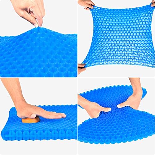 Gel Seat Cushion, Cooling Honeycomb Design for Office Chair Car Wheelchair - Image 3