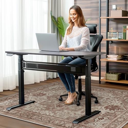 36"x48" Office Chair Mat for Hardwood Floor, Non-Slip Washable Brown Red - Image 2