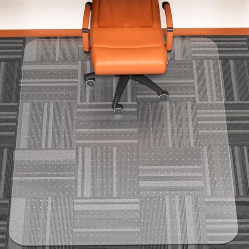 WASJOYE Office Chair Mat for Carpet, 48" x 60" Clear Heavy Duty Chair Mat by WASJOYEUS
