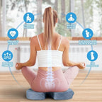 TushGuard Memory Foam Office Chair Seat Cushion - Light Blue, Large - Image 4