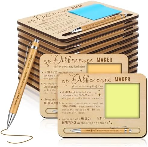 Kosiz 10 Set Wooden Sticky Note Holder Kit, Difference, Wood Color by Kosiz