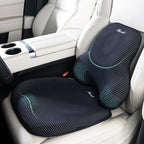 FLORICH Car Seat Cushion and Lumbar Support Pillow for Office Chair Car, Ergonomic Memory Foam, Relieves Back Sciatica Pain, Pressure-Relieving Back Support for Car, Office Chair & Wheelchair – Black by FLORICH