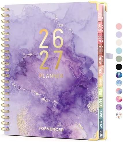 Jul 2026 - Dec 2027 Planner, Forvencer 18 Month Planner 2026-2027, 8.5"x11" by Forvencer