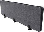 Desk Divider Privacy Panel, 60 inch Office Partition Screen, 15mm Thick Polyester Fiber Soundproof Barrier, Drill-Free Desktop Divider for Workstation Study Library Classroom, Anthracite Grey by JUOPTGJ