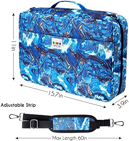 YOUSHARES Big Capacity Colored Pencil Case - 480 Slots large Pen Case Organizer with Multilayer Holder for Prismacolor Colored Pencils & Gel Pen (Quicksand Gold) - Image 5