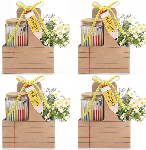 4 Pack Teacher Cups Set Back to School Teacher Gifts Kraft - Image 6
