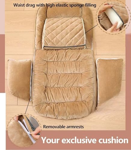 Office Chair Cushions for Back and Butt, Black - Image 5