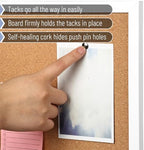Mr. Pen- Cork Board, 24”x36”, White Frame, Cork Bulletin Board - Image 4